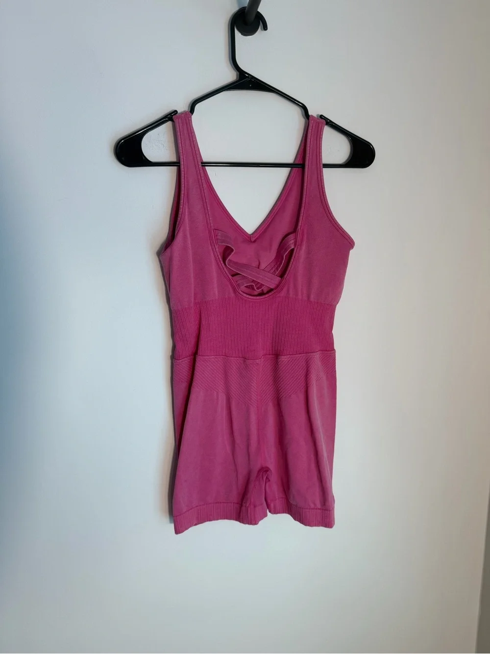 JoyLab Pink Seamless V-Neck Romper